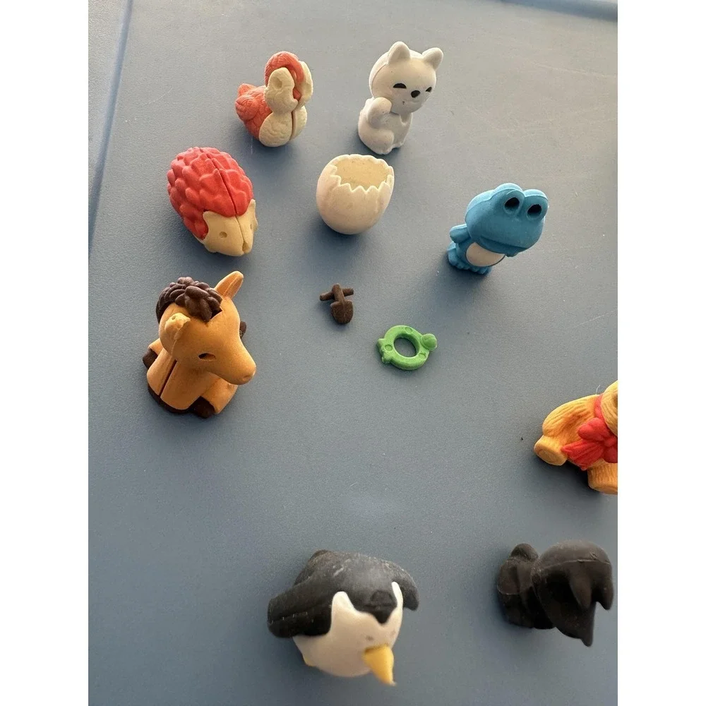 IWAKO Japanese Animal Puzzle Erasers Mini Figures Lot Mixed Style Japan‎ Toys